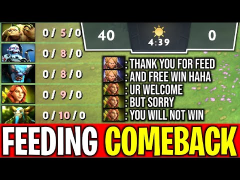 FEEDING COMEBACK..!! 4 Min 40 Kills Feed Enemy Comeback by Goodwin 7.27 | Dota 2