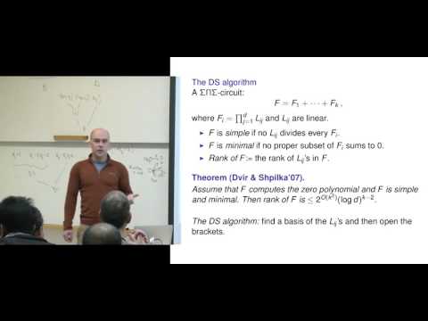 Pavel Hrubeš: Arithmetic Circuits and Proof Complexity I - צילום הרצאות סטודיו האנה בי