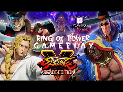 Four Kings in the Ring of Power Gameplay (Street Fighter V Arcade Edition)