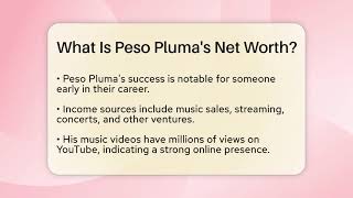 What Is Peso Pluma's Net Worth - Latin Music Revolution