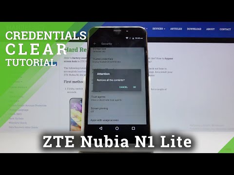 How to Clear Credentials in ZTE Nubia N1 Lite – Delete Licenses