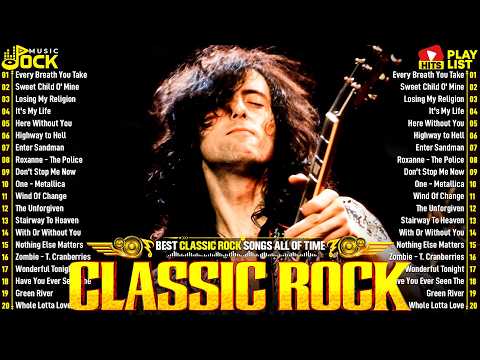 Best Classic Rock Songs Of All Time 🔥 Queen, Aerosmith, Metallica, AC/DC, Nirvana, U2, Led Zeppelin