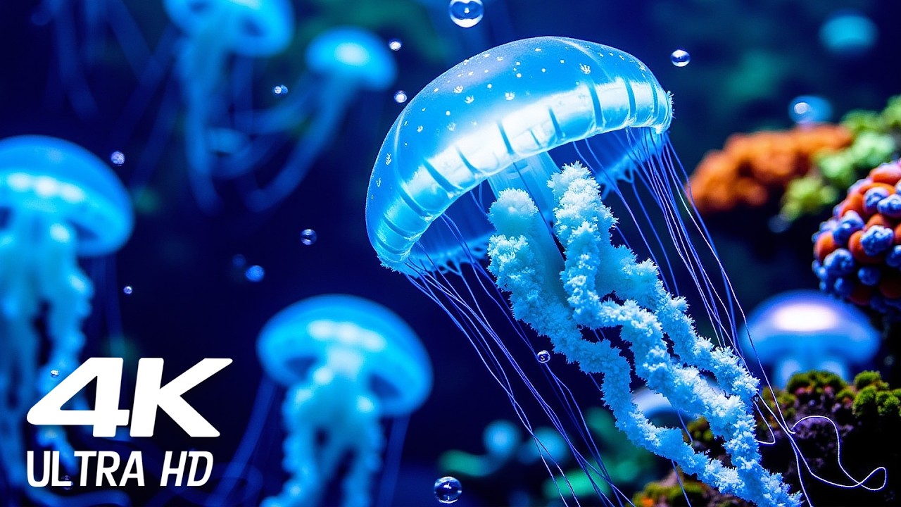 Relaxing Music to Relieve Stress, Anxiety and Depression ☆ NO ADS MID ☆  Soothing Underwater World