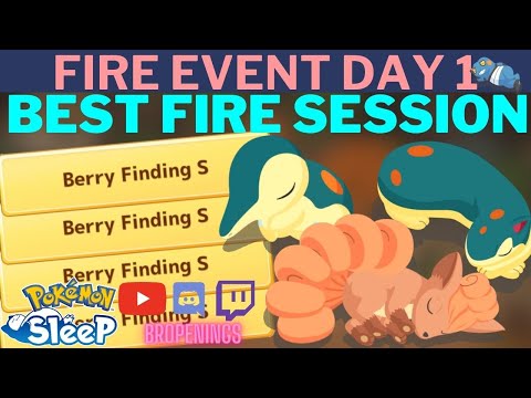 Fire Event Day 1: BFS Vulpix & Cyndaquil, Best Taupe Hollow Session #pokemonsleep