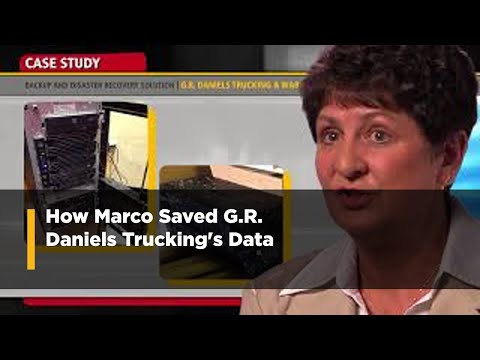 Backup and Disaster Recovery System Saves G.R. Daniels Trucking Data