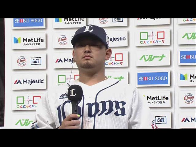 ライオンズ・森選手・平井投手ヒーローインタビュー 3/28 L-B