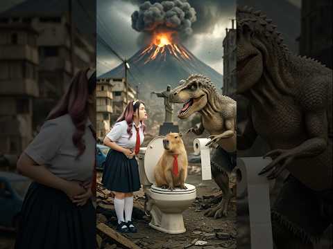 Capybara và khủng long tận thế #capybara