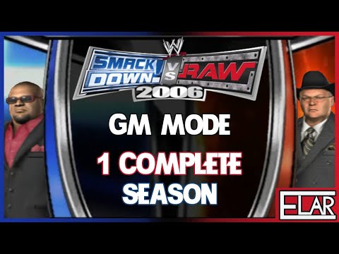 WWE Smackdown! vs Raw 2006 | GM Mode | 1 Full Season