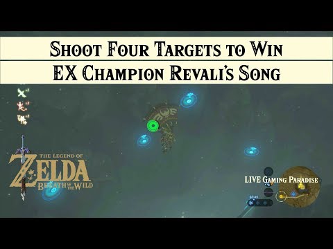 Breath of the Wild | EX Champion Revali's Song [DLC 2] Walkthrough [Trial 3 Four Targets to Win]