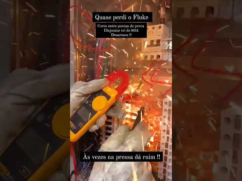 Cuidado ao Medir Painel energizado com Multímetro.