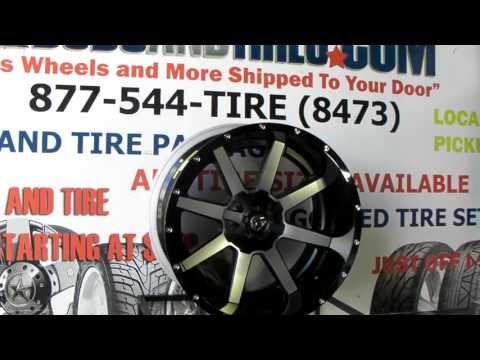 www.DUBSandTIRES.com 22x12 Fuel Offroad Maverick Machine Black Wheels 2 Piece lifted trucks rims