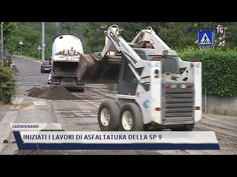 2022-06-15 CARMIGNANO - INIZIATI I LAVORI DI ASFALTATURA DELLA SP 9