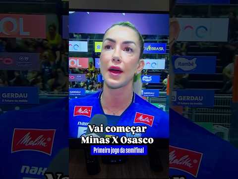 PRIMEIRO JOGO DA SEMIFINAL MINAS X OSASCO #superligafemenina