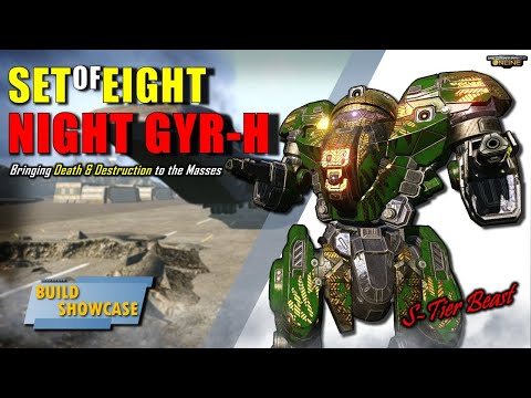 MWO Build & Skills : Brutal Set-of-Eight Night Gyr-H