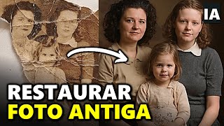 Como restaurar fotos antigas com inteligencia artificial gratis