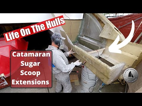 CATAMARAN BUILD - Sugar Scoop Extensions and Hard Top Build Progress EP204