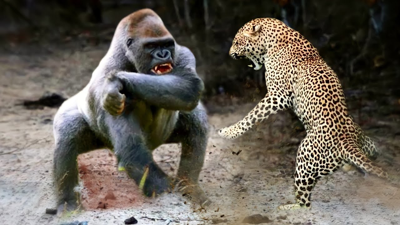 LEOPARD vs GORILLE | WHO WINS THIS MATCH?