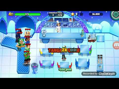 Diner dash level 182 Bintang 3 - GRILL 'N' CHILL