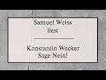 Konstantin Wecker „Sage Nein!“ 