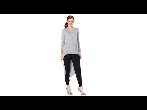 NENE by NeNe Leakes Bubble Hem HiLow Top