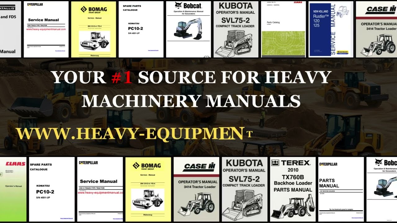 Download Heavy Equipment Manuals PDF | Service, Repair & Parts Guides Online