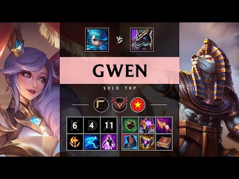 Gwen Top vs Nasus - VN Grandmaster Patch 25.12