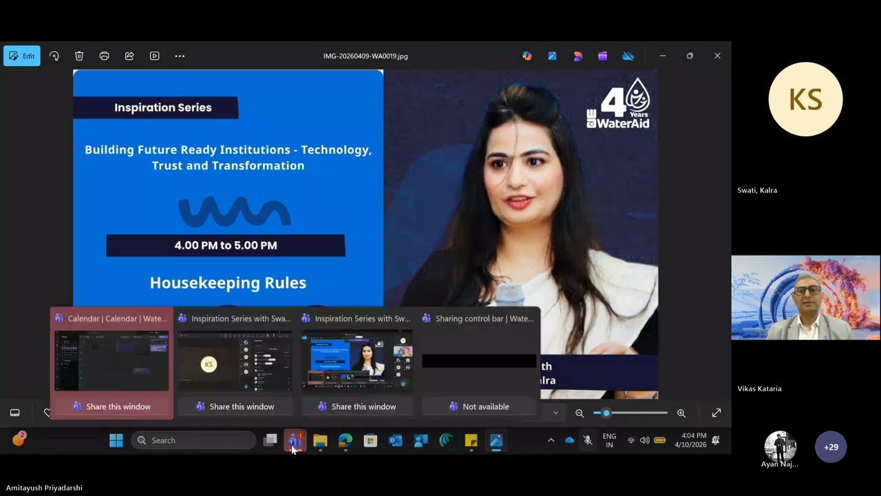 Inspiration Series 6th Edition | Scaling Social Impact with Swati Kalra (Accenture)