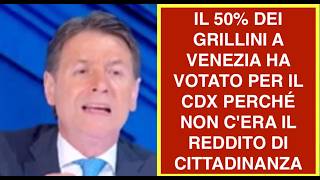 IL 50% DEI GRILLINI A VENEZIA HA VOTATO PER IL CDX PERCHÉ NON C'ERA IL REDDITO DI CITTADINANZA