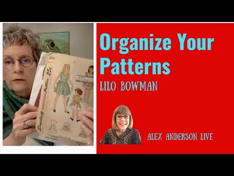 Alex Anderson LIVE - Organize Your Quilting Patterns