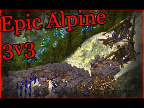 Stronghold 2: Panic-Inducing 3v3 On Alps