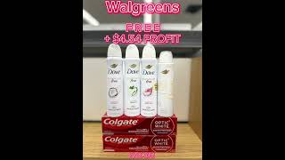FREE Dove Deodorant Sprays + Colgate Toothpaste FREE + $4.54 Profit at Walgreens