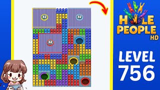 Hole People Level 756 Solution Walkthrough