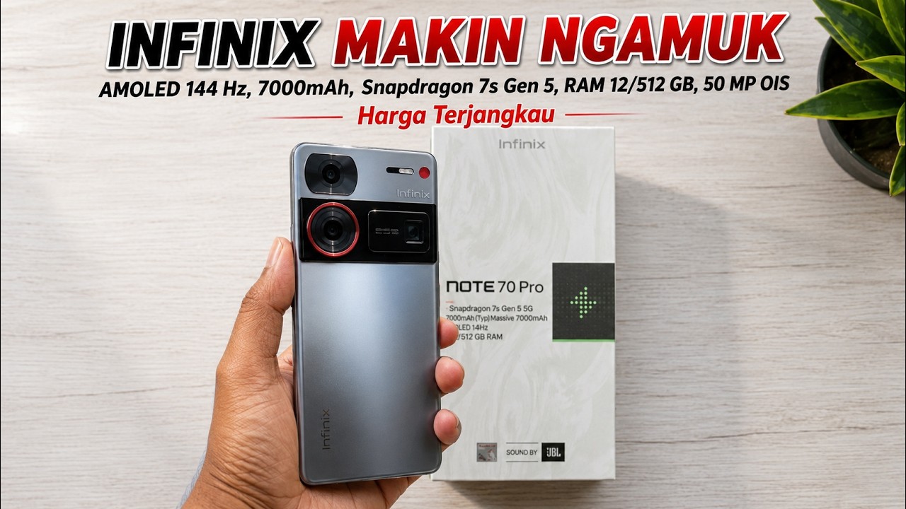 KINGPINIK BIKIN HEBOH PASAR‼️INFINIX NOTE 70 PRO 5G MAKIN GARANG SERBA PREMIUM