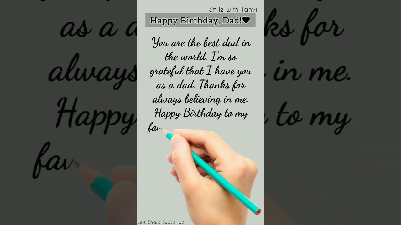 Happy birthday wishes for dad♥️| birthday wishes for dad #happybirthday #shorts #dad #father