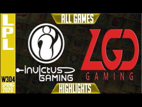 IG vs LGD Highlights ALL GAMES | LPL Spring 2020 W3D4 | Invictus Gaming vs LGD Gaming