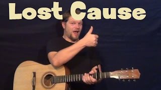 Lost Cause (Beck) Easy Strum Guitar Lesson Fingerstyle How to Play Tutorial