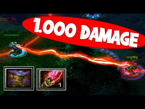 DOTA WITCH DOCTOR (MALEDICT + DAGON COMBO) INSANE DAMAGE
