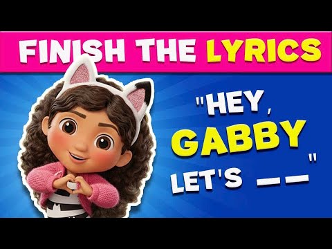 FINISH THE LYRICS 🎶 GABBY's DOLLHOUSE 🐱🏠 | Hey Gabby, DJ Catnip, Dance Like A Gabby Cat