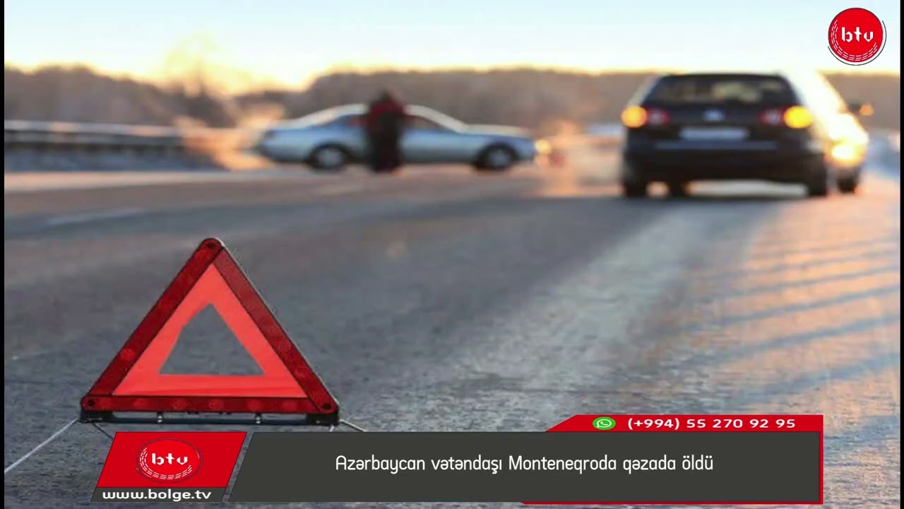 Azərbaycan vətəndaşı Monteneqroda qəzada öldü