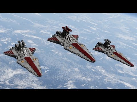 3 Venators vs 1 Imperial I class Star Destroyer - Star Wars: Empire At War Remake NPC Battle