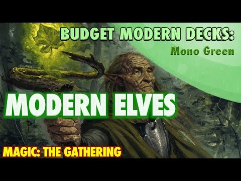 MTG - Modern Elves, A Budget Mono Green Deck Tech for Magic: The Gathering