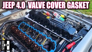 JEEP XJ VALVE COVER GASKET  -  VALVE COVER  -  CCV VALVES - TOAD #8