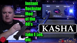 Video thumbnail for KASHA QUIKMOD III - Rockstar Mod of the 80's - Jake E Lee, etc. by The Tone King