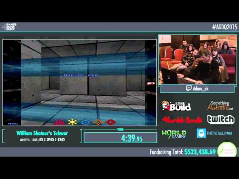 Awesome Games Done Quick 2015 - Part 118 - William Shatner's Tekwar by AdamAK