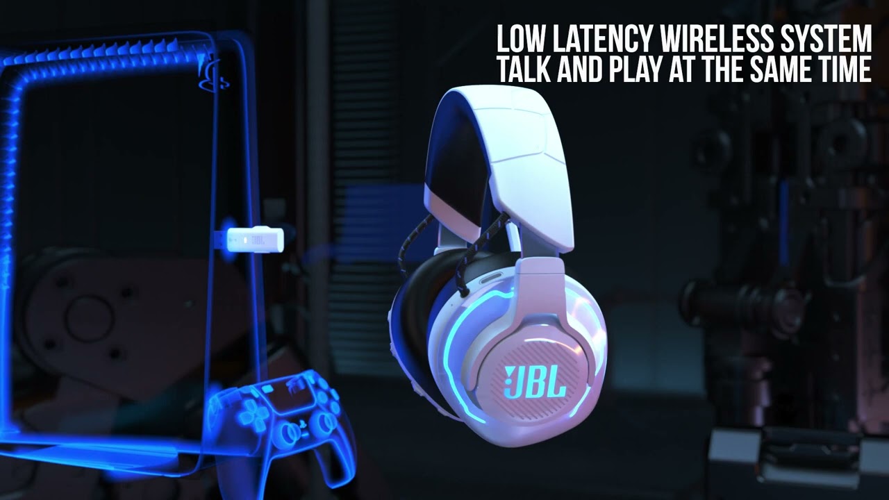 Ігрова гарнітура JBL Quantum 910P (White) JBLQ910PWLWHTBLU video preview