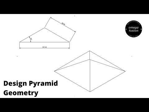 Design Pyramid style geometry using Autodesk Fusion 360