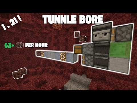 THE *NEW* BEST TUNNEL BORE Tutorial In Minecraft Bedrock 1.21+ | EASY & TNT EFFICIENT!