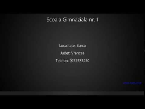 Scoala Gimnaziala nr. 1 Burca