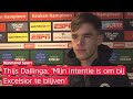 Thijs Dallinga denkt niet aan een vertrek bij Excelsior en wil het seizoen in Kralingen afmaken