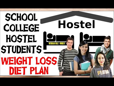 Hostel/ College Diet Plan For Weight Loss | Lose 10 Kgs in 1 Month - Weight Loss Diet Plan Video